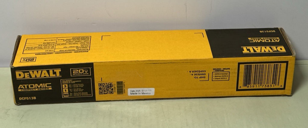 DEWALT DCF513B ATOMIC 20V MAX Ratchet, Brushless, 3/8 in Tool Only - New Sealed #1