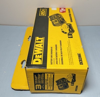 Dewalt DCB206C 20V 6Ah Battery and Charger Kit-Brand New Sealed #3