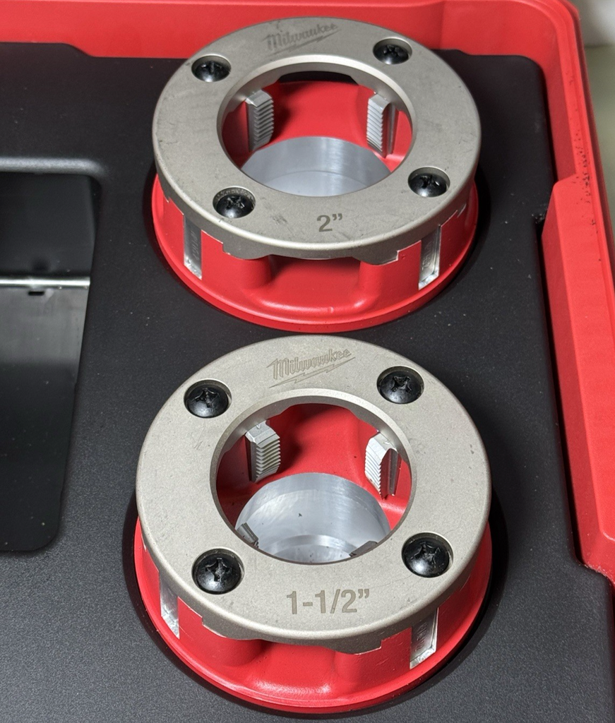 Milwaukee 48-36-1060 1/2"-2" High Speed NPT Forged Aluminum Die Head PACKOUT Kit #2