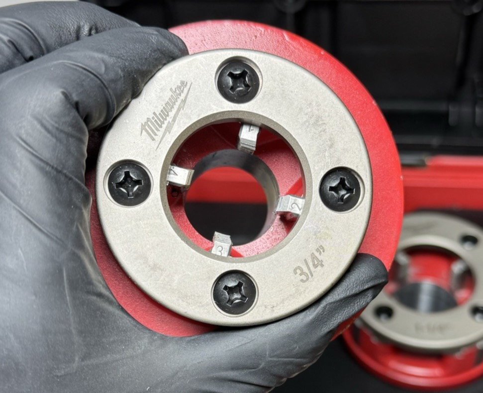 Milwaukee 48-36-1060 1/2"-2" High Speed NPT Forged Aluminum Die Head PACKOUT Kit #3