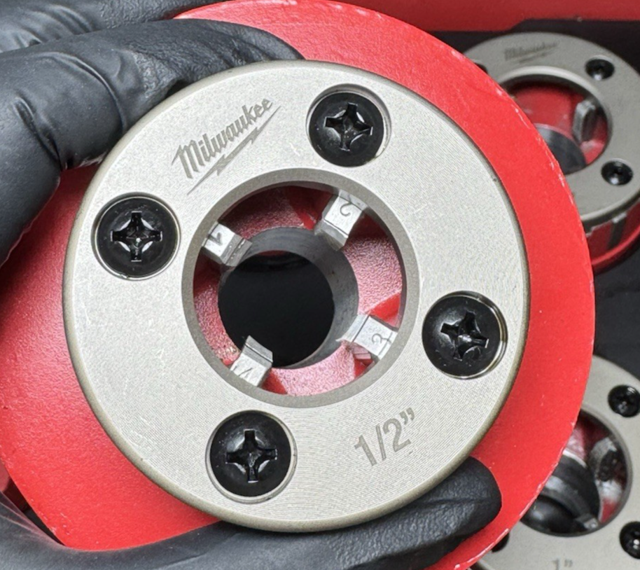 Milwaukee 48-36-1060 1/2"-2" High Speed NPT Forged Aluminum Die Head PACKOUT Kit #5