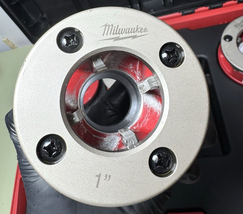 Milwaukee 48-36-1060 1/2"-2" High Speed NPT Forged Aluminum Die Head PACKOUT Kit #7