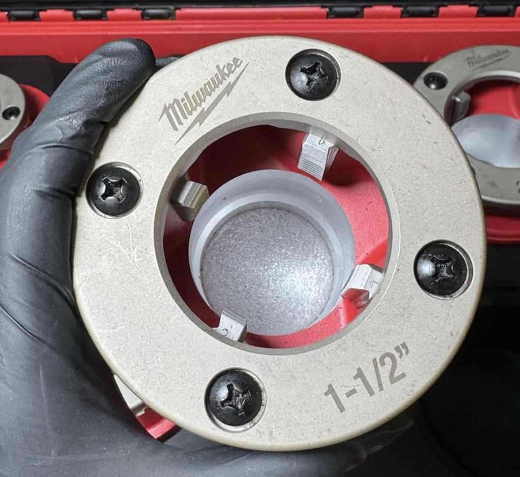 Milwaukee 48-36-1060 1/2"-2" High Speed NPT Forged Aluminum Die Head PACKOUT Kit #11