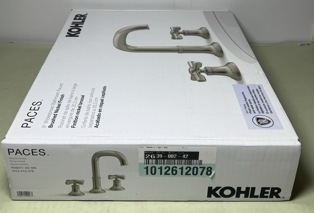 Kohler Paces R36011-3D-BN 8 in. Widespread Bathroom Facet Brushed Nickel Finish #3