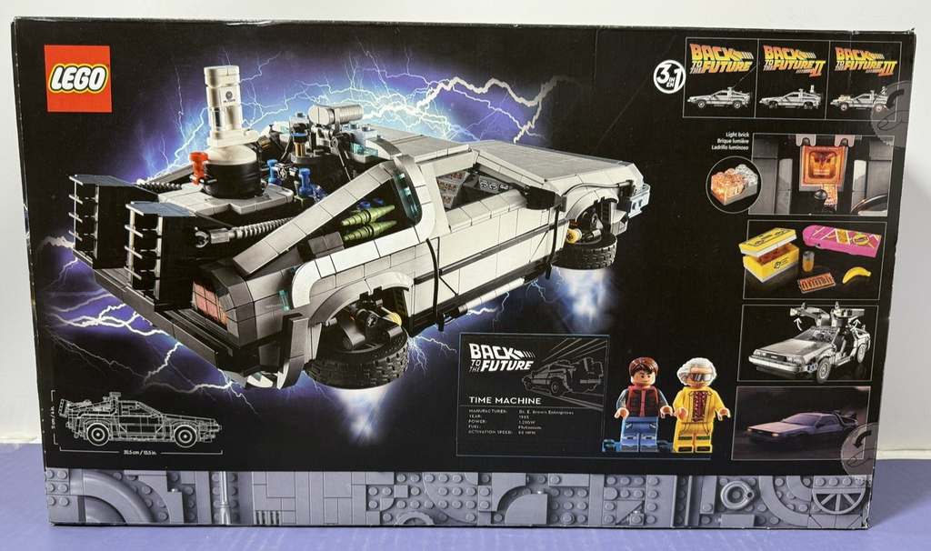 LEGO Icons: Back to the Future Time Machine (10300) Delorean - New & Sealed #1