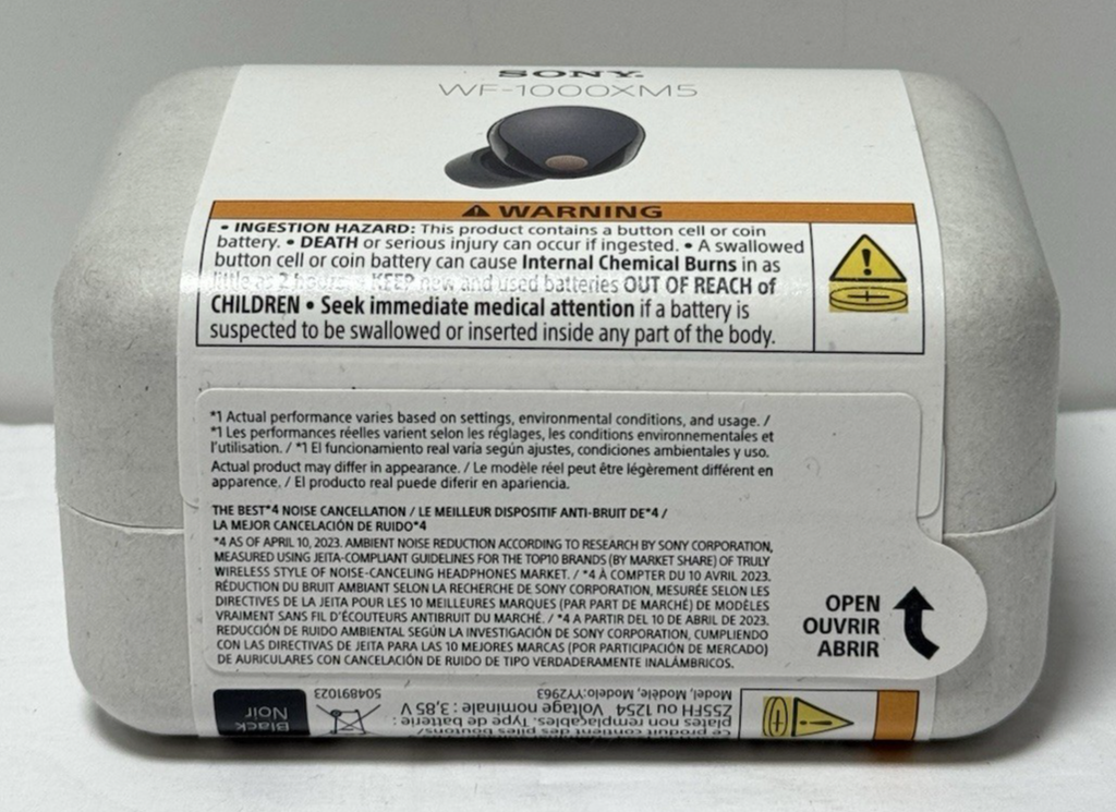 Sony WF-1000XM5 Truly Wireless Noise Canceling Earbuds Black -New Sealed #2