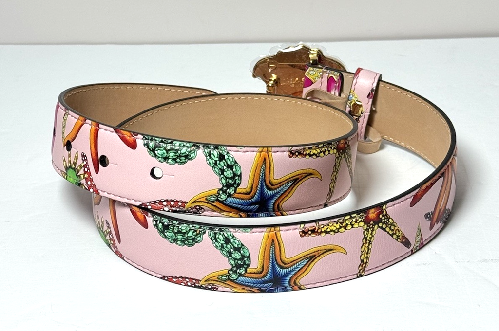 Versace Medusa Pink Belt 70/28 Tresor De La Mer DCDD442.D2VST w/box #3
