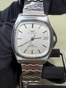 Vintage Timex Automatic 1983 E-Line 34mm Silver Dial w/ Speidel Bracelet Works price