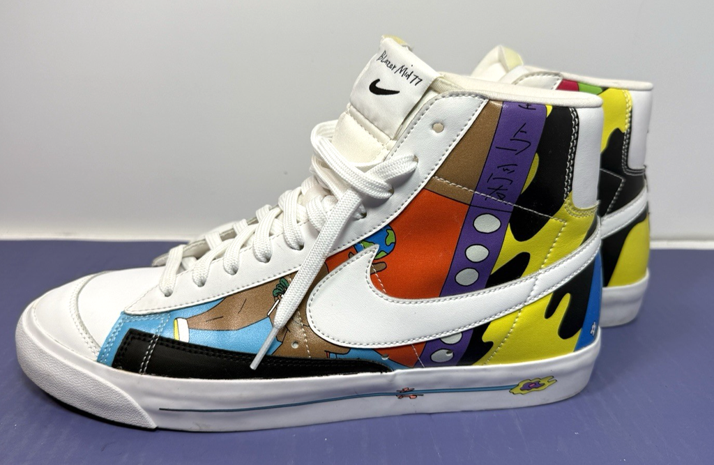 Ruohan Wang xNike Blazer ’77 Flyleather Mid Multicolor CZ3775-900 US MEN'S SZ 11 #1