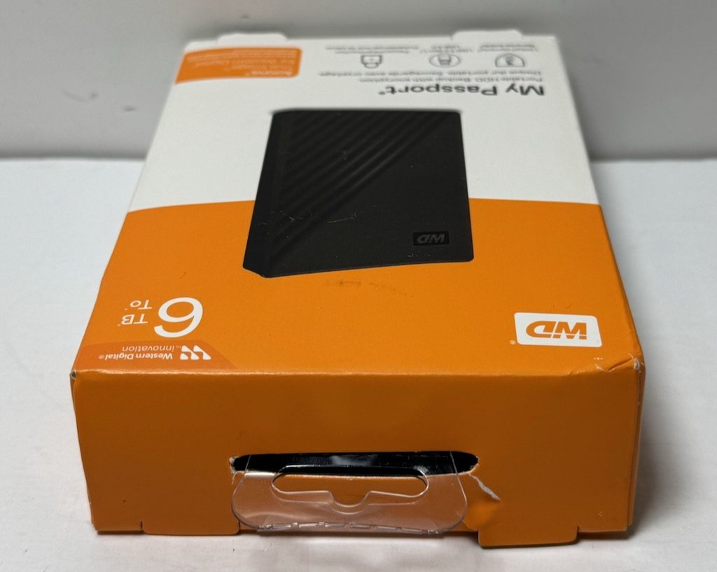 WD- My Passport 6TB External USB 3.0 Portable Hard Drive Black-Brand new #2