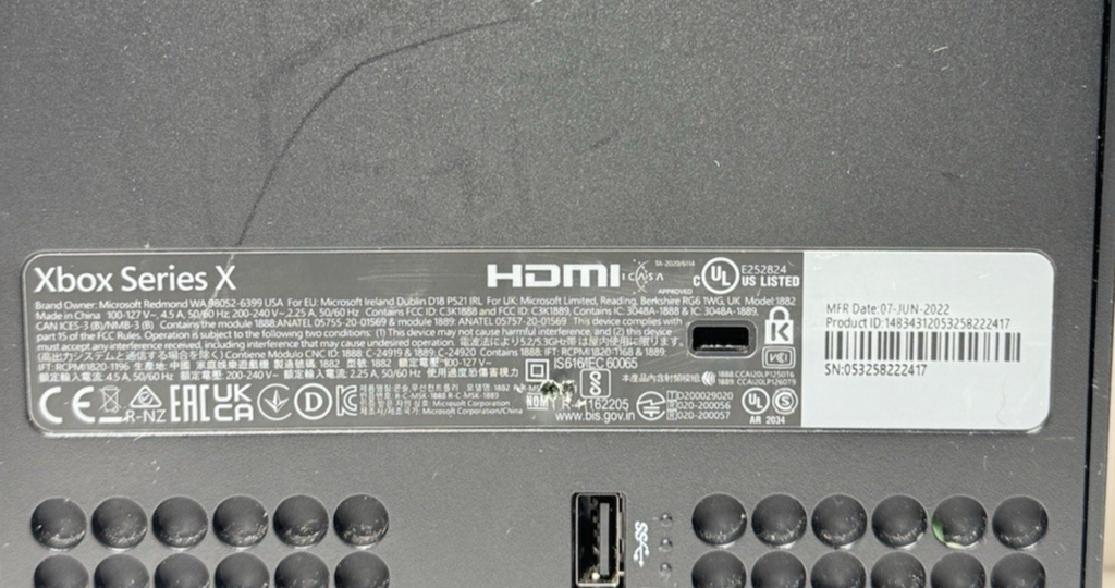 Microsoft Xbox Series X 1TB Console Gaming Console Black 1882 w/controller #6