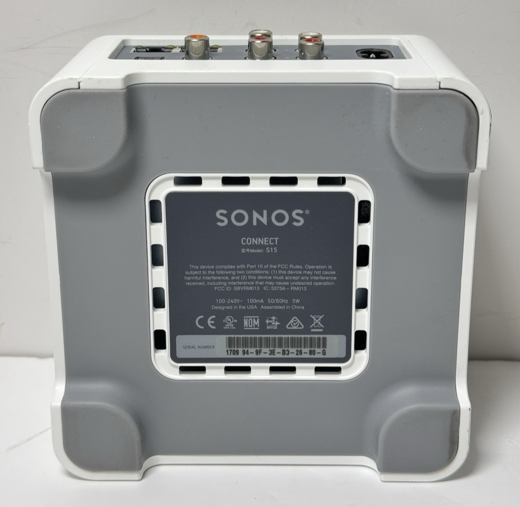 Sonos Connect 2nd Gen S2 Compatible Wireless Streamer-S15 w/ cables #2