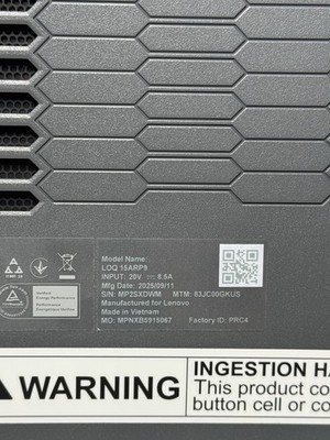 Lenovo LOQ 15.6" Gaming Laptop AMD Ryzen 5 7235HS 12GB RAM RTX 4050 512GB SSD #9