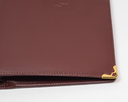 Cartier Long Folding Wallet Burgundy Leather  "Double C" Logo cost