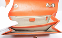 Gucci Leather Interlocking G Medium Shoulder Bag in the color Sun Orange with delivery