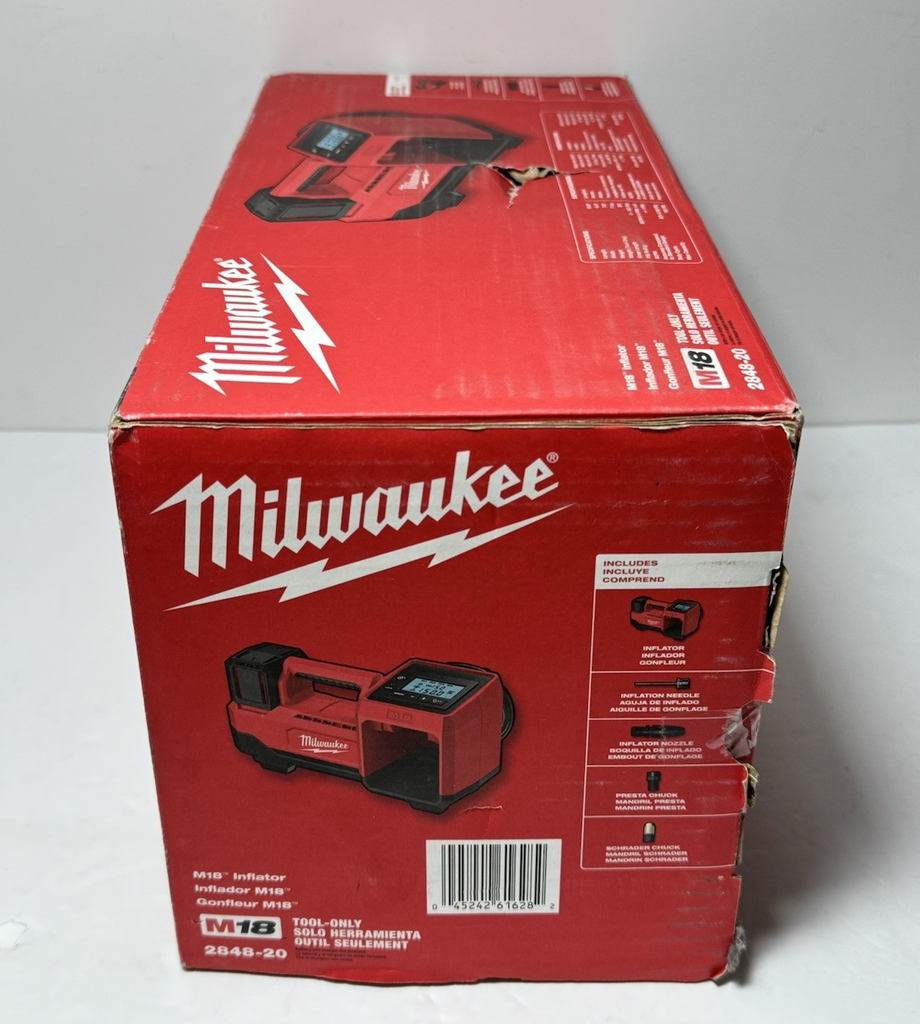 Milwaukee 2848-20 M18 18V Cordless Li-Ion Tire Inflator Bare Tool-Brand New #1