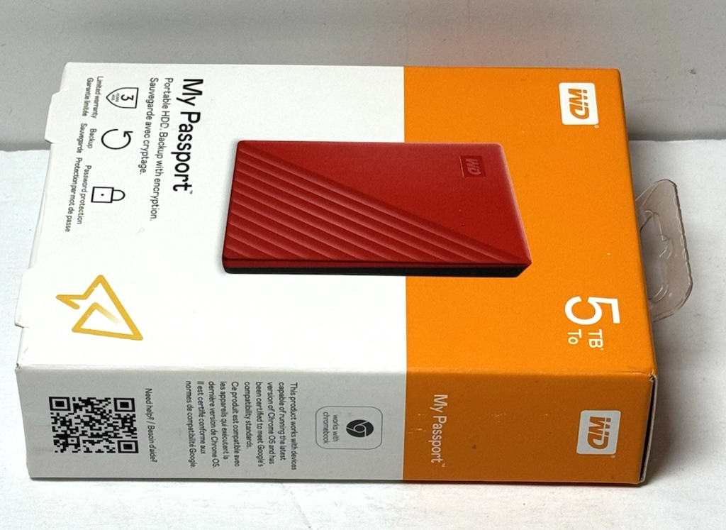 WD 5TB My Passport Portable External Hard Drive HDD-WDBPKJ0050BRD-WESN #3