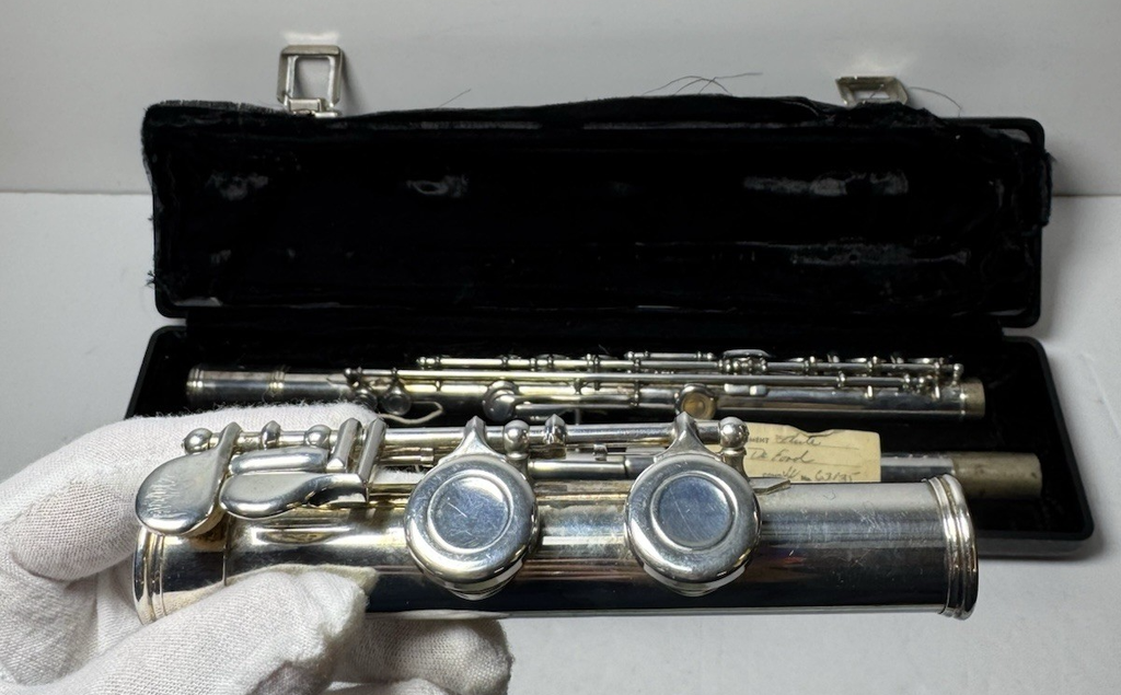 Emerson USA Student Flute Silver-Plated C Foot w/ Hard Case #1