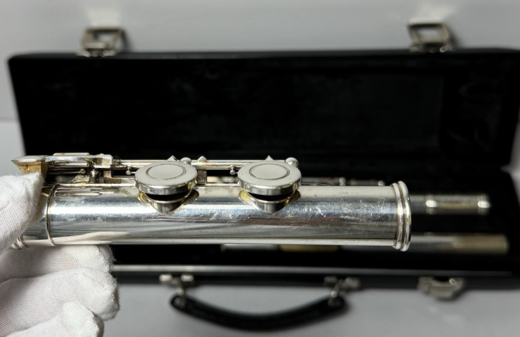 Gemeinhardt 12SP Student Flute Silver-Plated C Foot w/ Hard Case #6