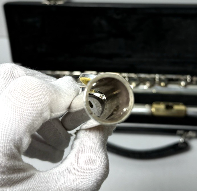 Gemeinhardt 12SP Student Flute Silver-Plated C Foot w/ Hard Case #9