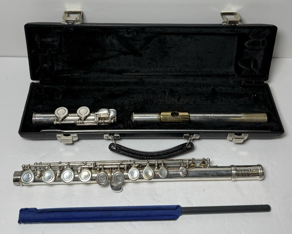 Gemeinhardt 12SP Student Flute Silver-Plated C Foot w/ Hard Case #17