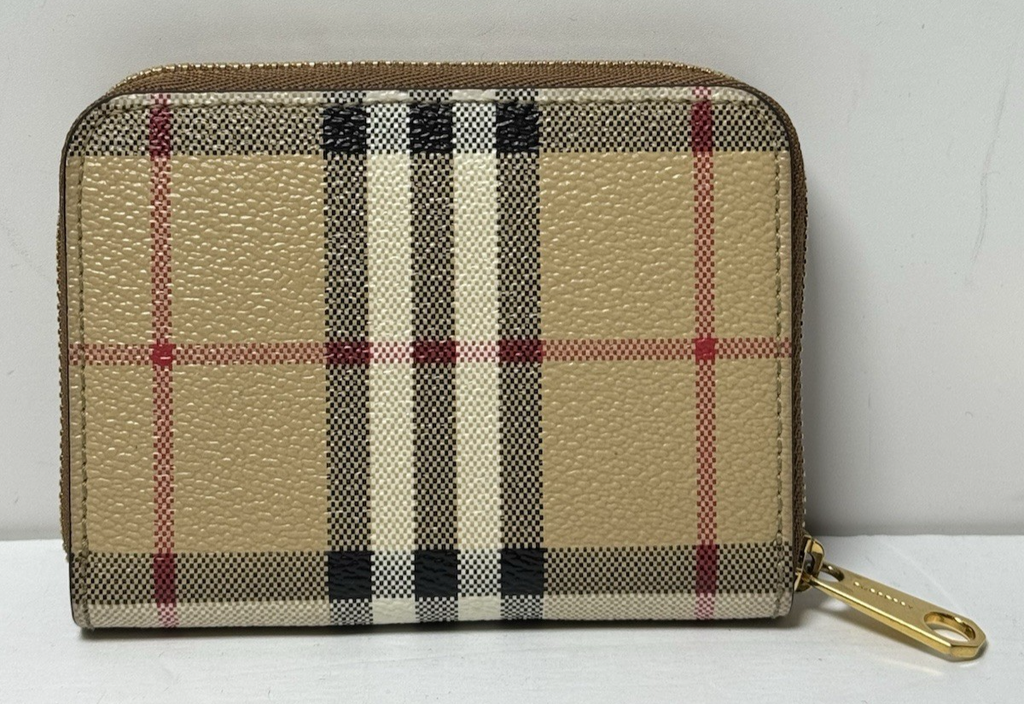 Burberry Small Check Zip Wallet #1