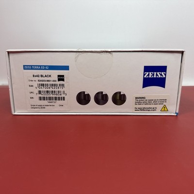 Zeiss Terra ED 8x42 Binoculars -Black Open Box, Zeiss Lifetime  USA Warranty #1