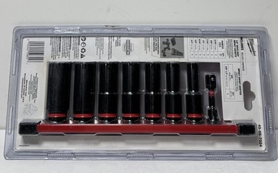 Milwaukee 49-66-7024 8PC SHOCKWAVE Impact Duty 3/8" Drive SAE 6-Point Socket Set #1