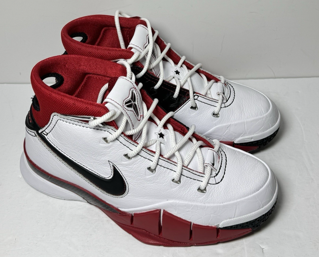 Nike Kobe 1 Protro White Black Red (All-Star) AQ2728-102 US Men's Size 7.5 #3