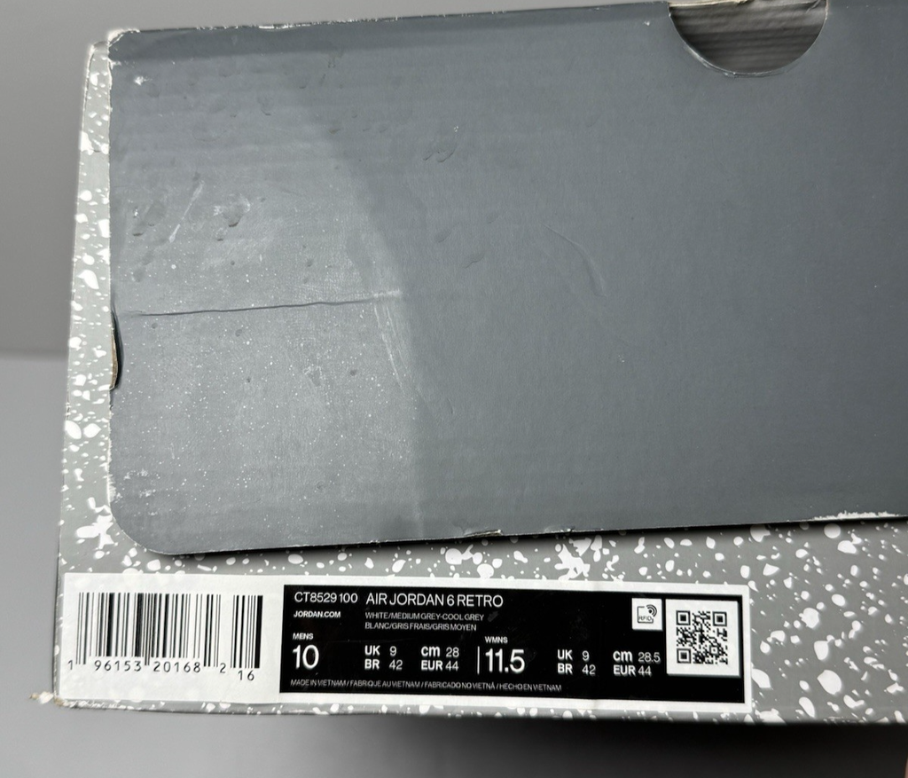 Jordan 6 Retro Cool Grey Men's CT8529-100 - US Men's Size 10 #7