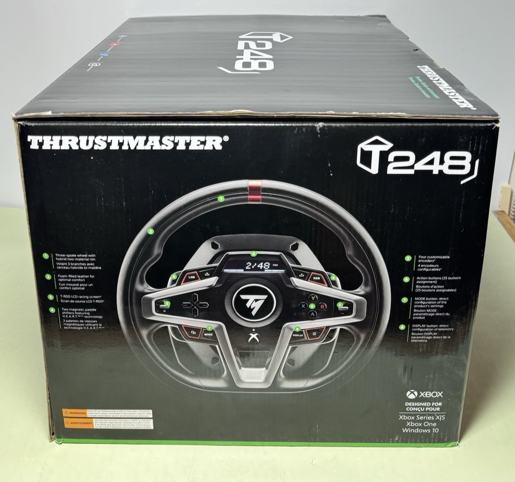 Thrustmaster T248 Racing Wheel & Pedals - Black-Brand New Sealed. #1