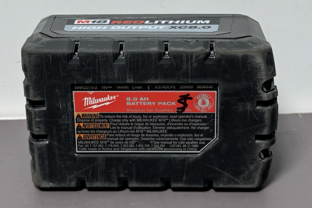 MILWAUKEE 8.0 HIGH OUTPUT  M18 RED Battery 48-11-1880 #3