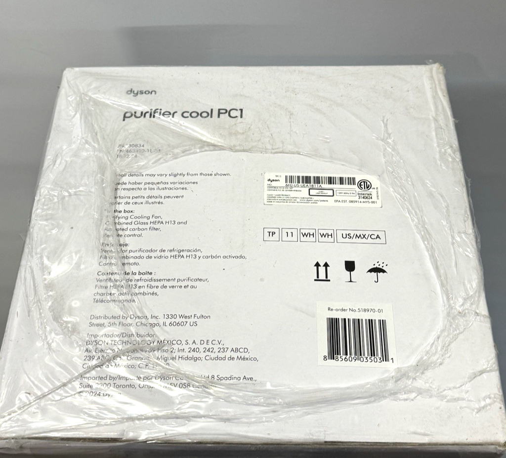 Dyson Cool Air Purifier TP11 (PC1) 518970-01 White -New Sealed #5