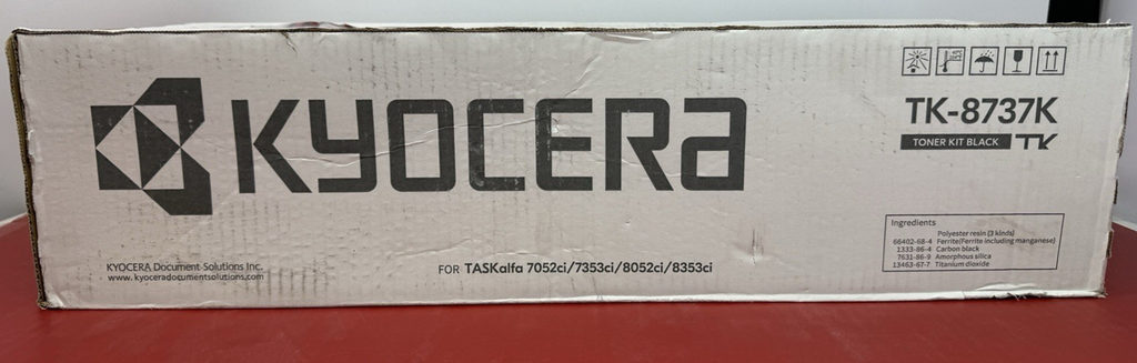 Genuine Kyocera TK-8737K Black Toner Cartridge #1