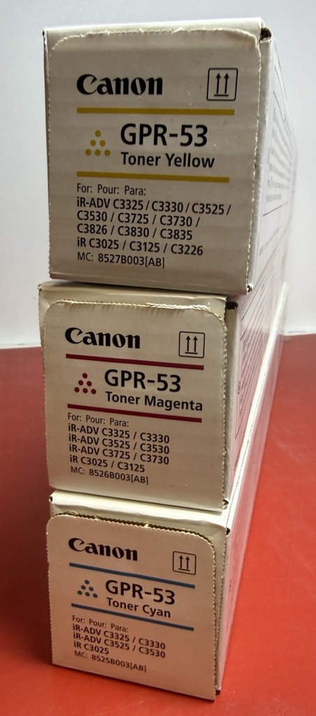 Canon GPR-53 Toner Set CMY – Cyan Magenta Yellow – OEM Brand NEW Factory Sealed #2
