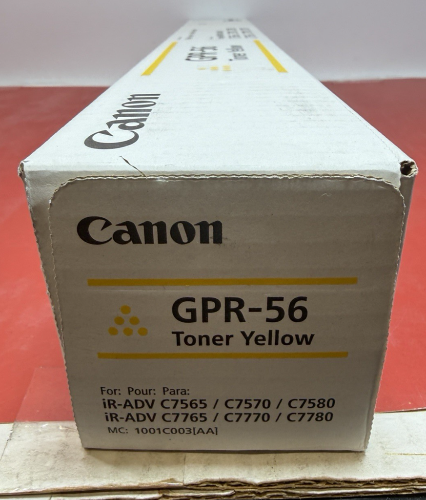 Canon Genuine OEM - GPR-56 Toner Cartridge - Yellow - Brand New Factory Sealed #3