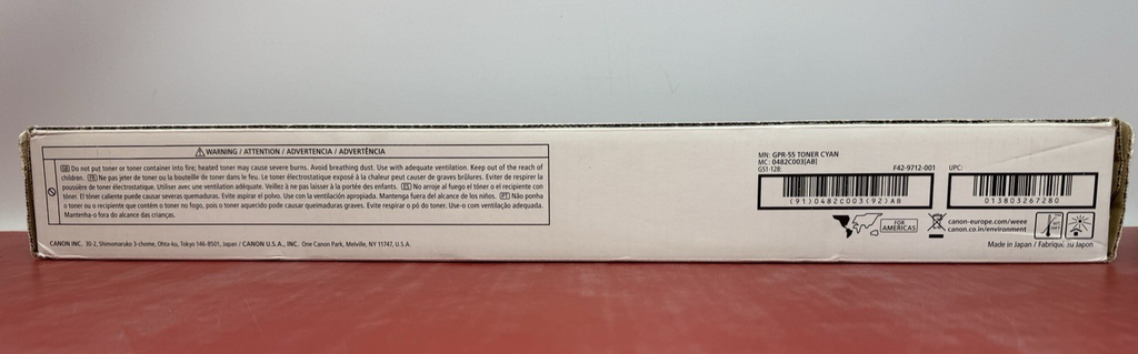 Genuine Canon GPR-55 (0482C003AA) Cyan Toner Cartridge - NEW SEALED #1