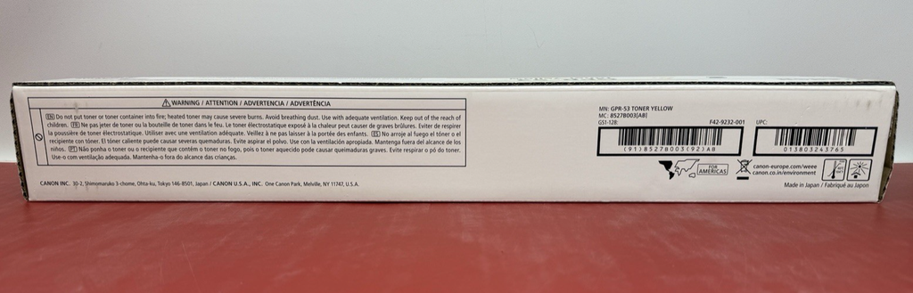 Genuine Canon GPR53 (8527B003) Yellow Toner Cartridge - NEW SEALED #1