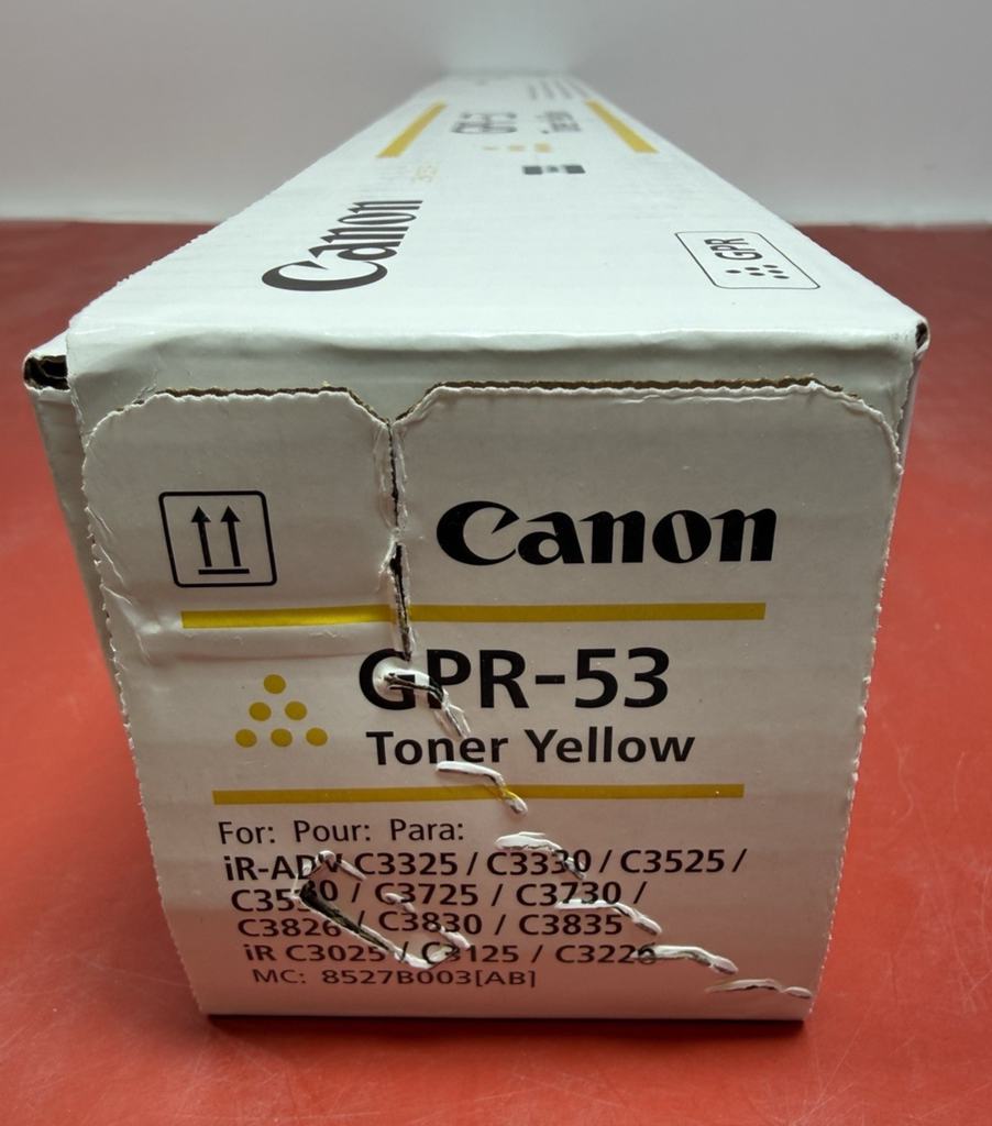 Genuine Canon GPR53 (8527B003) Yellow Toner Cartridge - NEW SEALED #2