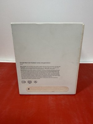 New Google Nest (2nd Generation) Hazel Wired Cam Outdoor 2K G7LYP #1