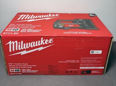 Milwaukee M18 Transfer Pump (2771-20) Tool-Only- Brand New Sealed #4