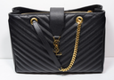 Saint Laurent Classic Monogram Shopper Matelassé Chevron Leather Large price