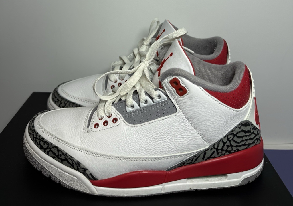 Air Jordan 3 Retro Fire Red DN3707-160  US MENS SIZE 8 #2