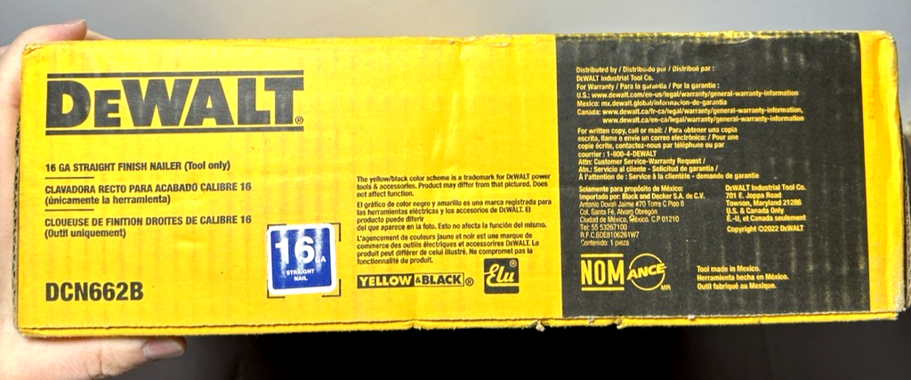 DEWALT DCN662B 20V MAX XR 16-Gauge Brushless Finish Nailer (Tool Only) #4