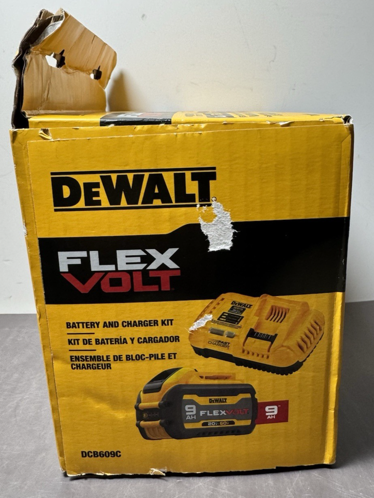 DeWALT DCB609C 20V/60V MAX FLEXVOLT 9Ah Battery & Fast Charger Kit -New #2
