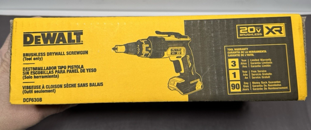 DEWALT DCF630B 20V XR Brushless Drywall Screwgun Tool Only  -Brand New #4