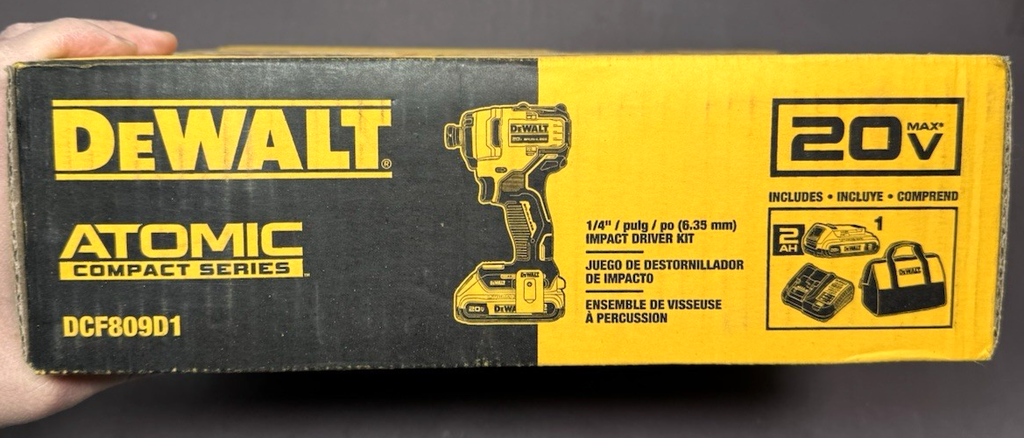 DEWALT DCF809D1 20V Max Brushless 1/4" Impact Driver Kit - New Factory Sealed #2