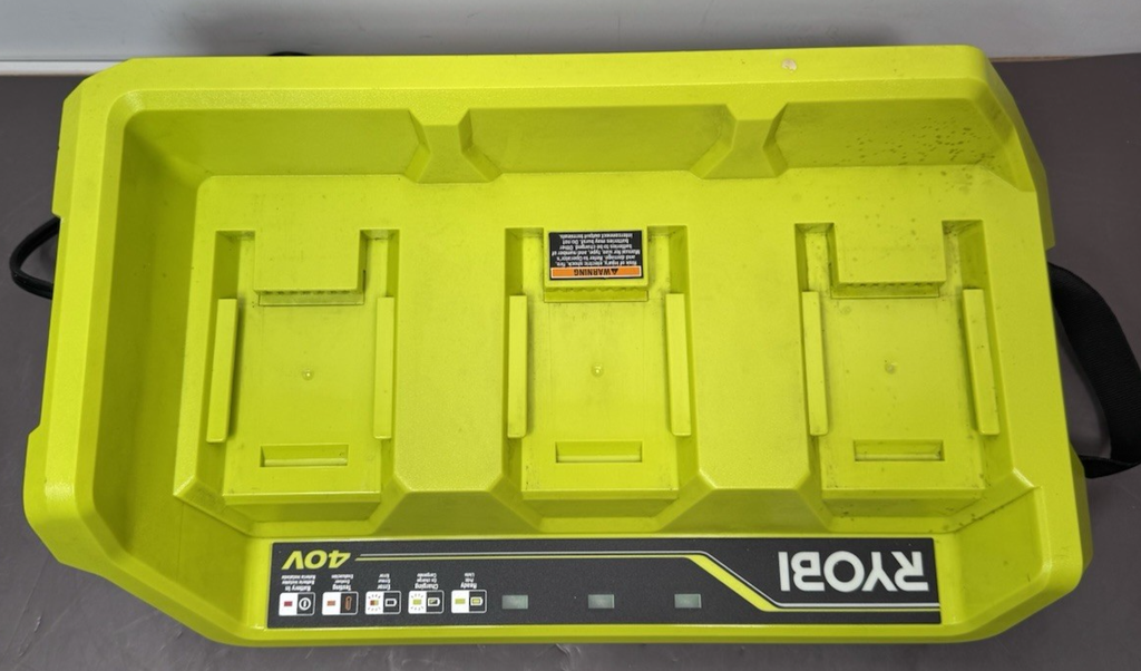 Ryobi OP407VNM 40V Lithium-Ion 3-Port Charger with 2 x Battery 4Ah #3