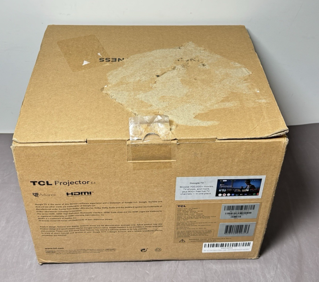 TCL C1 Google TV Portable Smart Projector Native 1080P-C10L3F #1