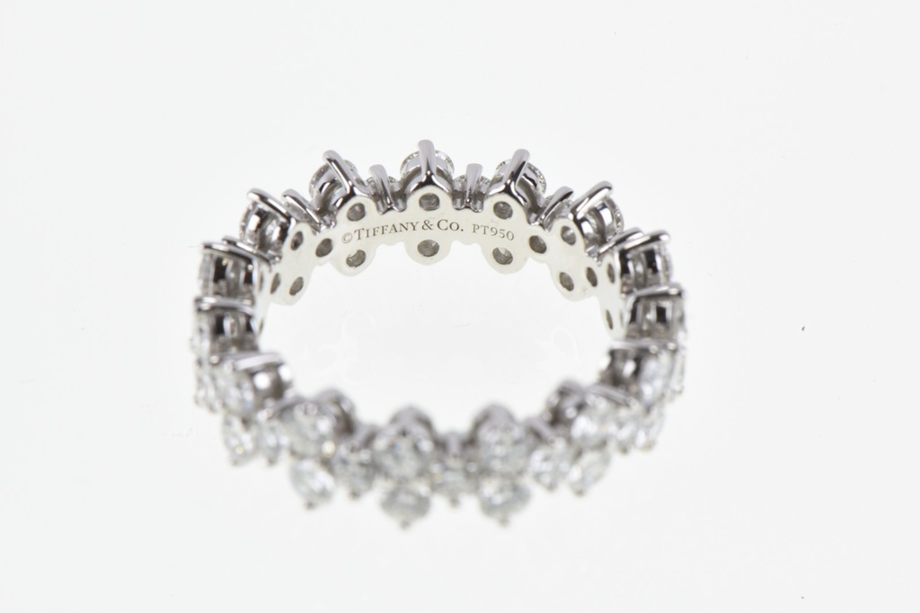 Tiffany & Co Aria Eternity Band PT950 ~2.70CTW 45 Diamonds Sz 6.5 Box + Service #2
